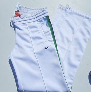 Womens SMALL White Track Pants